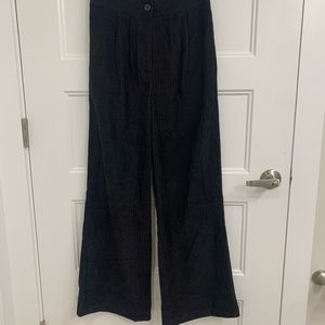 Shein high waisted corduroy black pants